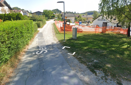 Cesta nad POŠ Šentvid pri Grobelnem