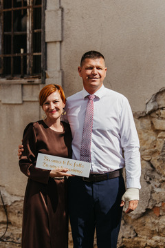 Dr. Asta Vrečko in Matija Čakš.